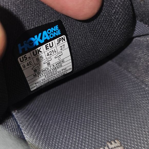 Extra Wide Hoka Men 9 - Picture 2 of 11